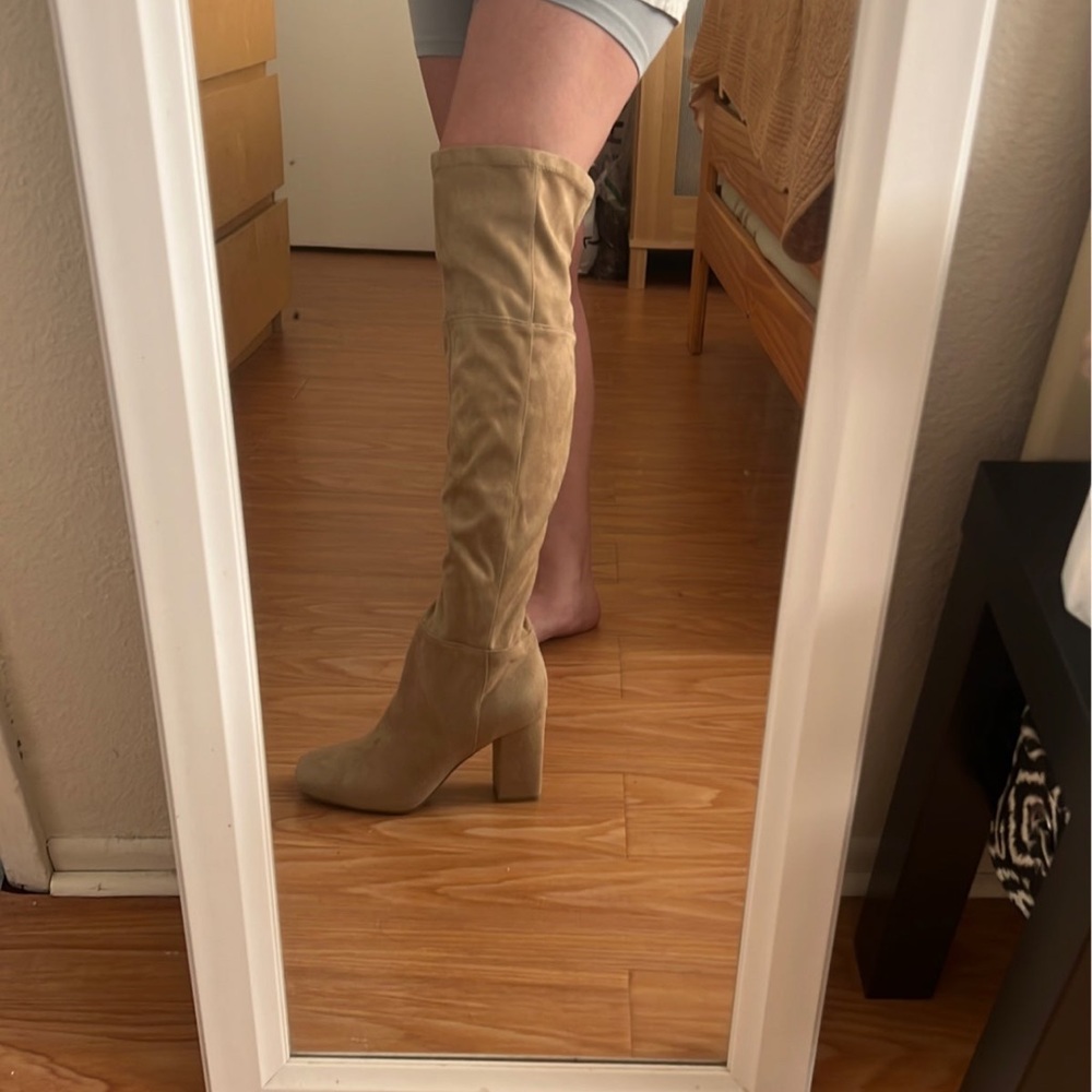 Newly bought unworn beige/taupe over the knee boots